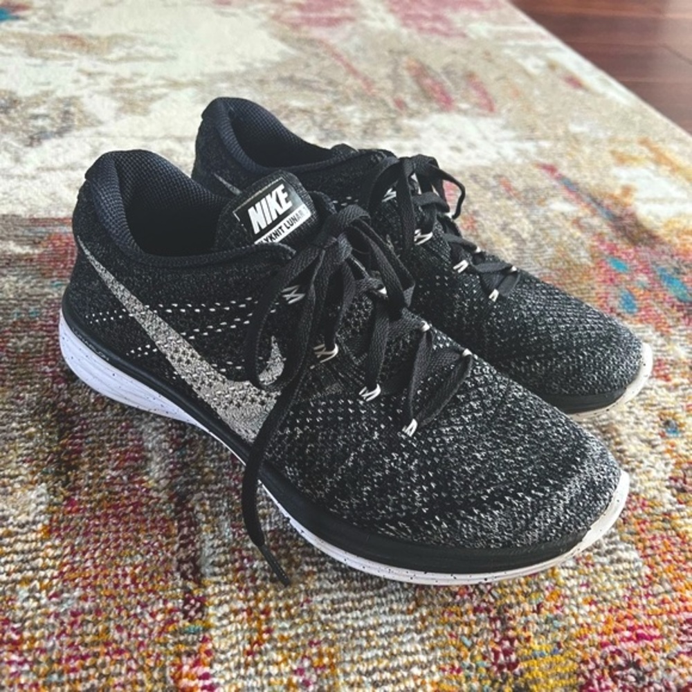 Nike Flyknit Lunar 3 Athletic Running Training Sneakers Womens 8 tennis shoe EUC - Picture 3 of 16